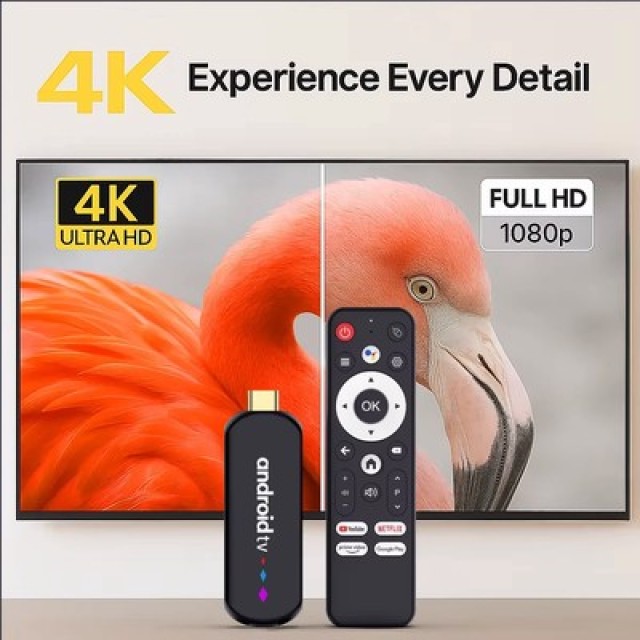 H96 MAX TV Stick L3, 4K, 2/16GB, WiFi, Bluetooth, Android 14
