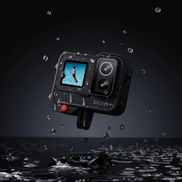 SJCAM action camera SJ20 με 2x φακούς, 2x οθόνες, 20MP/4K, WiFi, αδιάβροχη θήκη, μαύρη