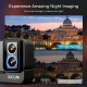 SJCAM action camera SJ20 με 2x φακούς, 2x οθόνες, 20MP/4K, WiFi, αδιάβροχη θήκη, μαύρη