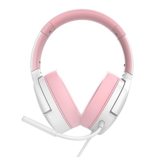 SADES gaming headset Spower, 3.5mm σύνδεση, 40mm, multi-platform, ροζ/λευκό