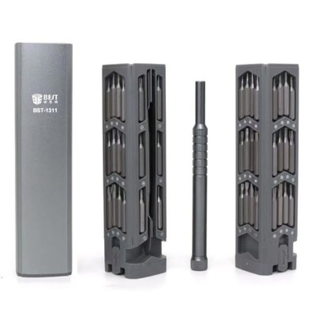 BEST σετ κατσαβίδι ακριβείας BST-1311 με 42 μύτες, με θήκη, 45τμχ