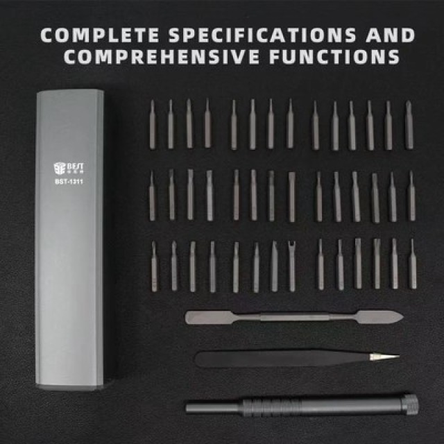 BEST σετ κατσαβίδι ακριβείας BST-1311 με 42 μύτες, με θήκη, 45τμχ