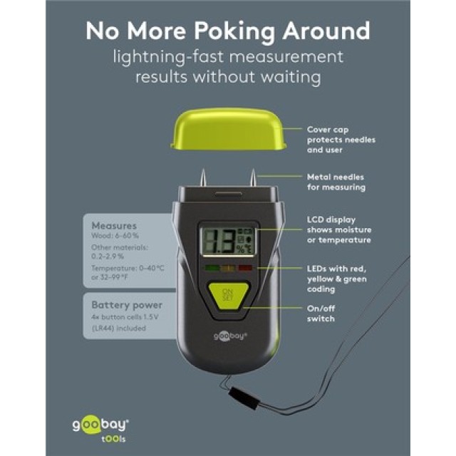 GOOBAY ψηφιακό θερμόμετρο & υγρασιόμετρο 77832