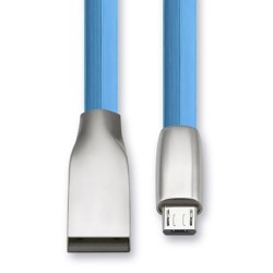 CABLETIME καλώδιο micro USB σε USB θηλυκό CT-PU32-ZFUM, flat, 480Mbps, 1m, μπλε