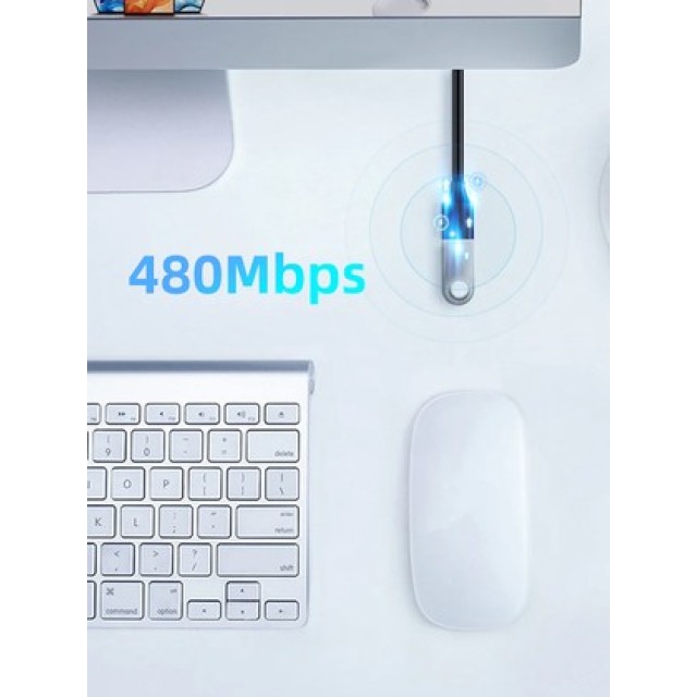 CABLETIME καλώδιο προέκτασης USB 2.0 CT-AMAF2.0, 480Mbps, 1.5m, μαύρο