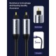 CABLETIME καλώδιο ήχου Toslink CT-AV380-P04GN, gold plated, 5mm, 5m, μαύρο