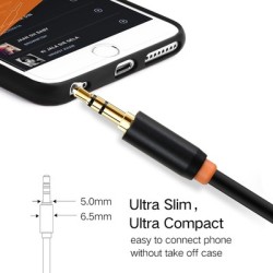 CABLETIME καλώδιο ήχου 3.5mm σε 2x 3.5mm CT-AV309-P12G, 20cm, μαύρο