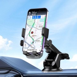 KAKUSIGA βάση smartphone αυτοκινήτου KSC-1566 για ταμπλό/παρμπρίζ, μαύρη