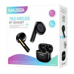 KAKUSIGA earphones με θήκη φόρτισης KSC-1482, True Wireless, 15mm, 35/300mAh, μαύρα