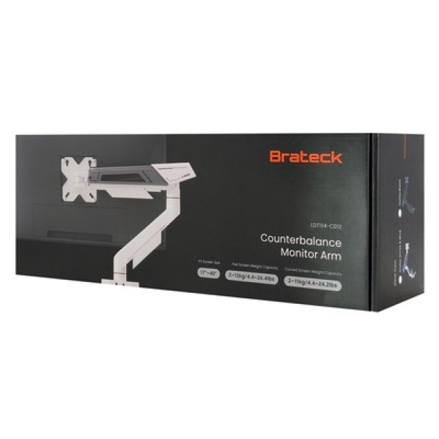 BRATECK βάση γραφείου οθόνης LDT114-C012, 17-40", έως 12kg