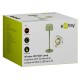 GOOBAY επιτραπέζιο φωτιστικό 77677, 3000K, dimmable, επαναφορτιζόμενο, πράσινο
