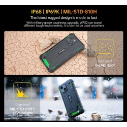 OUKITEL smartphone WP32, 6", 4/128GB, 6300mAh, IP68/IP69K/MIL-STD-810H, πράσινο