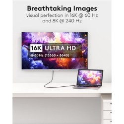 GOOBAY καλώδιο HDMI 2.2 80073, 16K/60Hz, 96 Gbps, 0.50m, μαύρο GOOBAY καλώδιο HDMI 2.2 80073, 16K/60Hz, 96 Gbps, 0.50m, μαύρο