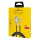 POWERTECH καλώδιο USB-C σε USB PTR-0199, PD 60W, 480Mbps, 1m, μαύρο/γκρι
