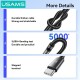 USAMS καλώδιο USB-C σε USB SJ767, 3A, 480Mbps, 1m, μαύρο