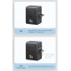 USAMS φορτιστής/αντάπτορας πρίζας CC310, 2x USB & 3x USB-C, universal, 70W, μαύρος USAMS φορτιστής/αντάπτορας πρίζας CC310, 2x USB & 3x USB-C, universal, 70W, μαύρος