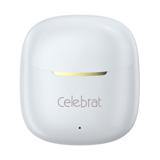 CELEBRAT earphones με θήκη φόρτισης W79, True Wireless, 13mm, 30/300mAh, λευκά