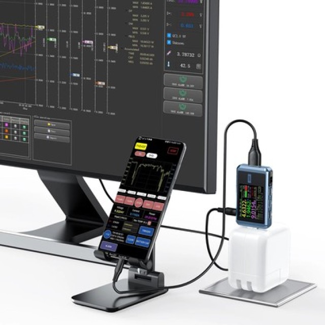 FNIRSI USB tester φόρτισης FNB48P, USB/micro USB/USB-C