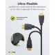 GOOBAY καλώδιο HDMI 80101 με Ethernet, soft, 4K/60Hz, 18 Gbps, 1m, μαύρο