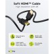 GOOBAY καλώδιο HDMI 80104 με Ethernet, soft, 4K/60Hz, 18 Gbps, 3m, μαύρο