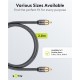 GOOBAY καλώδιο ήχου RCA σε RCA 65296, 2m, μαύρο/ασημί