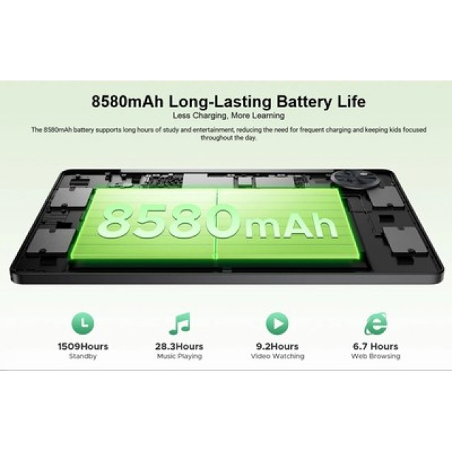 DOOGEE tablet U11 Kid, 11", 4/128GB, Android 16, 8580mAh, ροζ