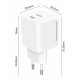 POWERTECH φορτιστής τοίχου PT-1612, USB-C, 100W, GaN, AVS, λευκός POWERTECH φορτιστής τοίχου PT-1612, USB-C, 100W, GaN, AVS, λευκός