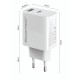 POWERTECH φορτιστής τοίχου PT-1635 με καλώδιο, USB/USB-C, 20W, λευκός POWERTECH φορτιστής τοίχου PT-1635 με καλώδιο, USB/USB-C, 20W, λευκός