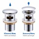 BRUNO βαλβίδα νιπτήρα Pop Up BRN-0314, 1-1/4", ορειχάλκινη, χρωμέ BRUNO βαλβίδα νιπτήρα Pop Up BRN-0314, 1-1/4", ορειχάλκινη, χρωμέ
