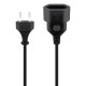 GOOBAY μπαλαντέζα προέκταση ρεύματος 50510, Europlug, 2x 0.75mm², 5m, μαύρη GOOBAY μπαλαντέζα προέκταση ρεύματος 50510, Europlug, 2x 0.75mm², 5m, μαύρη