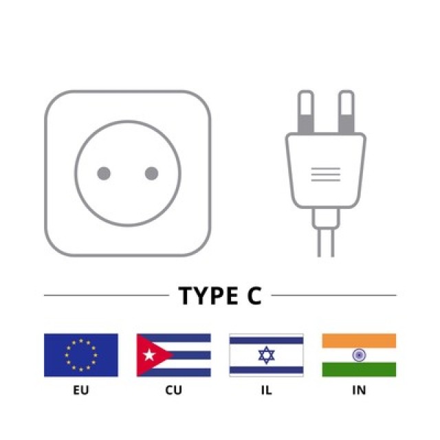 GOOBAY μπαλαντέζα προέκταση ρεύματος 50510, Europlug, 2x 0.75mm², 5m, μαύρη GOOBAY μπαλαντέζα προέκταση ρεύματος 50510, Europlug, 2x 0.75mm², 5m, μαύρη