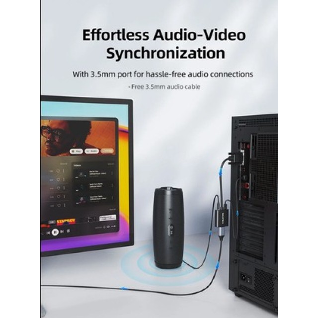 CABLETIME αντάπτορας VGA σε HDMI CT-AV582-VGAH με 3.5mm & micro USB, 1080p/60Hz, μαύρος CABLETIME αντάπτορας VGA σε HDMI CT-AV582-VGAH με 3.5mm & micro USB, 1080p/60Hz, μαύρος