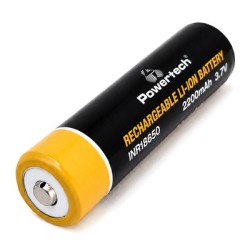 POWERTECH επαναφορτιζόμενη μπαταρία Li-ion INR18650 PT-1614, 2200mAh, 3.7V, button top, 1τμχ