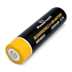 POWERTECH επαναφορτιζόμενη μπαταρία Li-ion INR18650 PT-1615, 3500mAh, 3.7V, button top, 1τμχ
