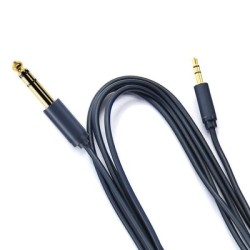 CABLETIME καλώδιο ήχου 3.5mm σε 6.3mm CT-AV321-H11G, 1.8m, μαύρο CABLETIME καλώδιο ήχου 3.5mm σε 6.3mm CT-AV321-H11G, 1.8m, μαύρο