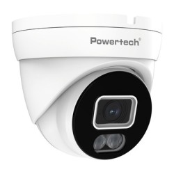 POWERTECH υβριδική κάμερα CCTV PT-1586 με μικρόφωνο & Full Color λειτουργία, 8MP, 2.8mm, IP67
