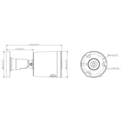 POWERTECH IP κάμερα PT-1594 με μικρόφωνο & Full Color λειτουργία, 8MP, 2.8mm, PoE, IP67