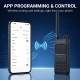 ALERVITES ασύρματος πομποδέκτης AT2, 2W, UHF 400-480MHz, Bluetooth, γκρι