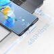 USAMS καλώδιο USB-C σε USB US-SJ651, 66W, 480Mbps, flat, 1.2m, λευκό