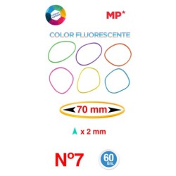 MP λαστιχάκια συσκευασίας PG018, No7, 2x70mm, 60g, χρωματιστά MP λαστιχάκια συσκευασίας PG018, No7, 2x70mm, 60g, χρωματιστά
