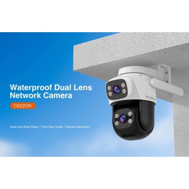 VSTARCAM smart κάμερα CS622DR, dual lens, 3MP, WiFi, PTZ, SD, IP66 VSTARCAM smart κάμερα CS622DR, dual lens, 3MP, WiFi, PTZ, SD, IP66