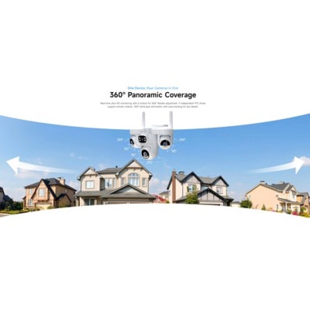 VSTARCAM smart κάμερα CS623FR, four-lens, 2MP, WiFi, PTZ, SD, IP66 VSTARCAM smart κάμερα CS623FR, four-lens, 2MP, WiFi, PTZ, SD, IP66