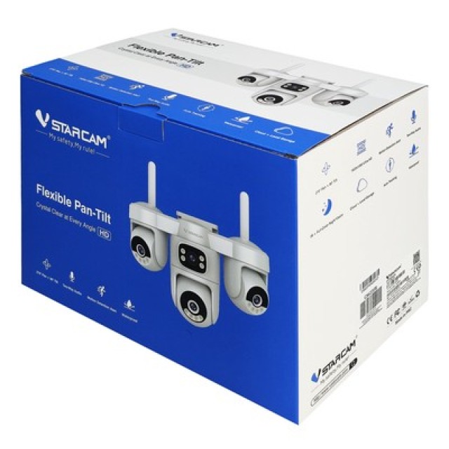 VSTARCAM smart κάμερα CS623FR, four-lens, 2MP, WiFi, PTZ, SD, IP66 VSTARCAM smart κάμερα CS623FR, four-lens, 2MP, WiFi, PTZ, SD, IP66
