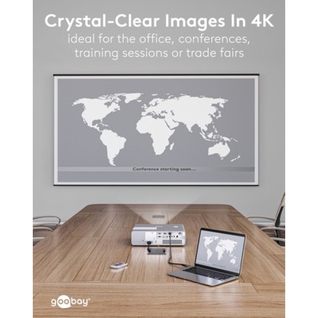 GOOBAY καλώδιο DisplayPort σε HDMI 80521, 4K/60Hz, 18 Gbps, 1m, μαύρο