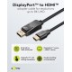 GOOBAY καλώδιο DisplayPort σε HDMI 80525, 8K/60Hz, 48 Gbps, 2m, μαύρο GOOBAY καλώδιο DisplayPort σε HDMI 80525, 8K/60Hz, 48 Gbps, 2m, μαύρο
