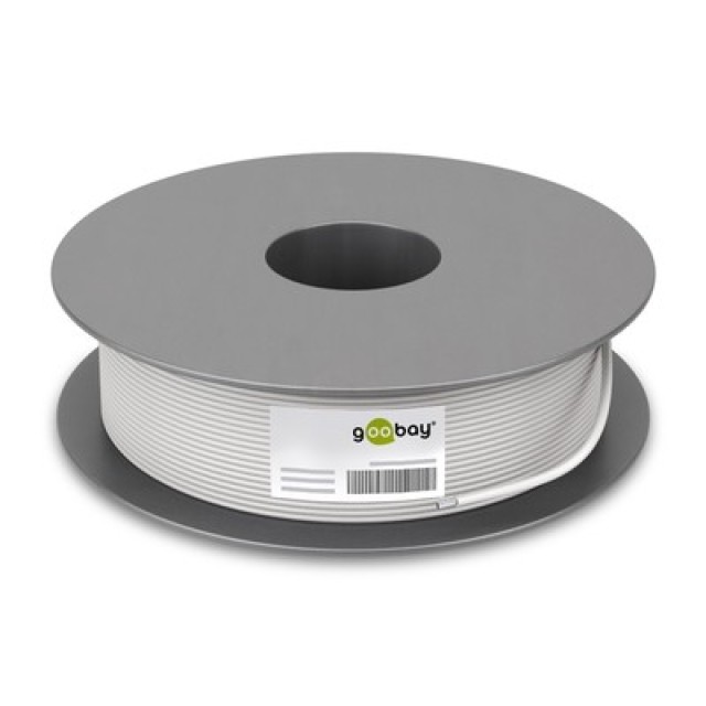 GOOBAY καλώδιο κεραίας 27528, 100dB, 75Ω, CCS, 100m, λευκό