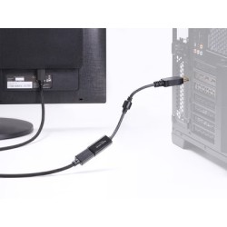 DELOCK αντάπτορας DisplayPort σε HDMI 63006, 4K/60Hz, active, μαύρος