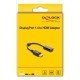 DELOCK αντάπτορας DisplayPort σε HDMI 63006, 4K/60Hz, active, μαύρος