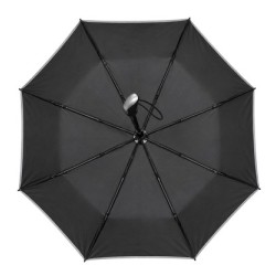 BRUNO ομπρέλα βροχής BRN-0322, σπαστή, αυτόματη, Φ98cm, αντιανεμική, με θήκη, μαύρη