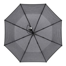 BRUNO ομπρέλα βροχής BRN-0323, σπαστή, αυτόματη, Φ98cm, αντιανεμική, με θήκη, γκρι